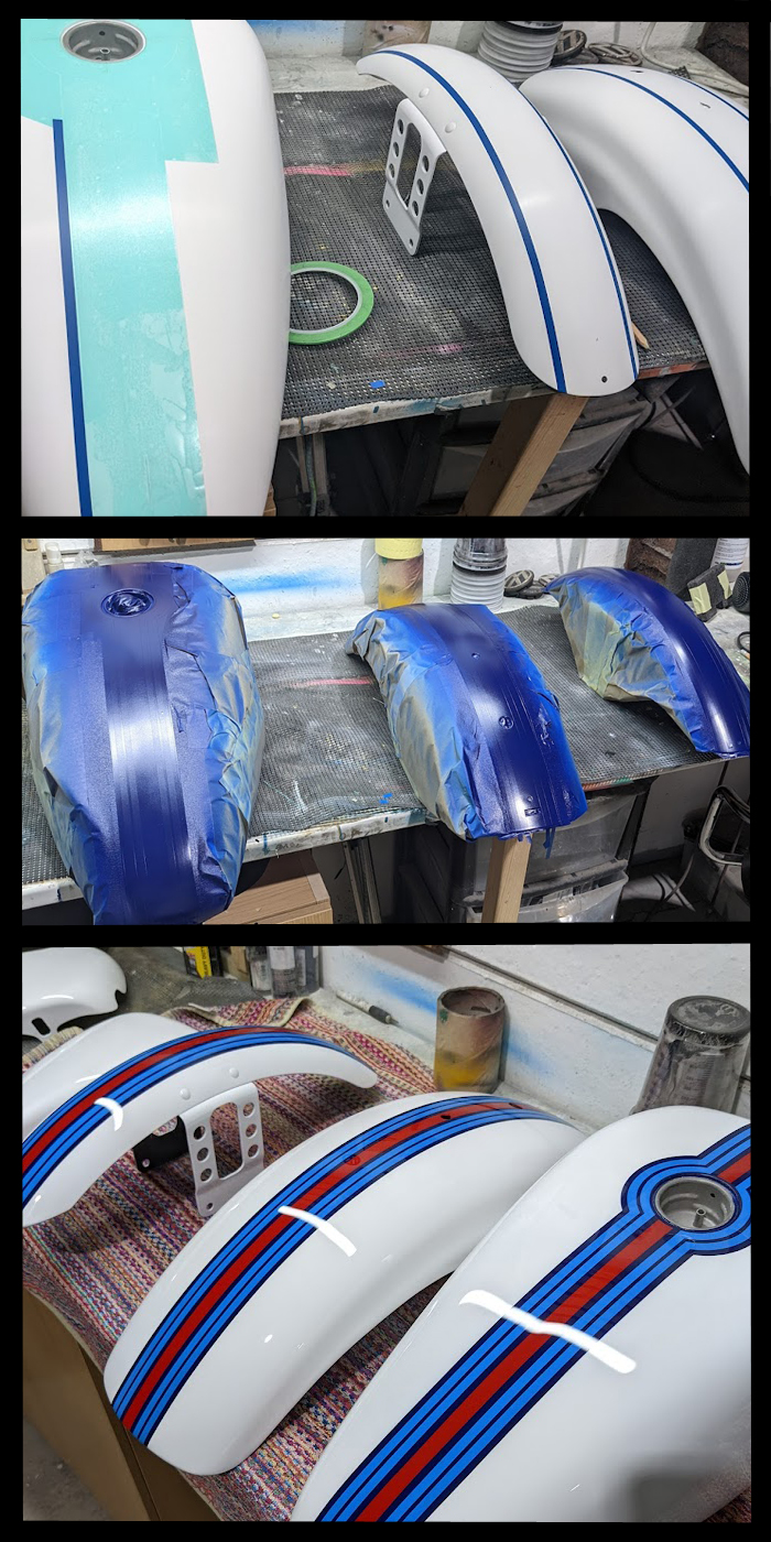 Martini Harley Paint Work
